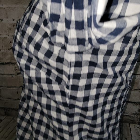 JCrew Factory Button Up Top Size XS Blue/White - Picture 7 of 10